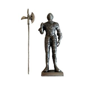 Medieval Pewter Knight Figurine